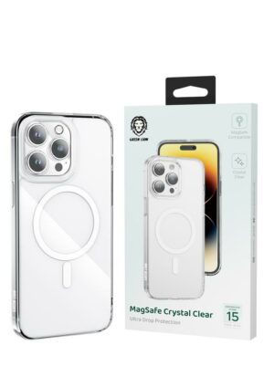 Green Lion Clear Case Magsafe with Metal Buttons for iPhone 15 Plus – Clear (GNCLRCM15PSCL)
