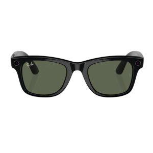 RAY-BAN META Wayfarer RW4006 Smart Sunglasses With G15 Green Lens – Shiny Black