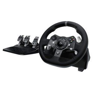 Logitech G920 Driving Force Racing Wheel and Pedals Real Force Feedback For PC, XBOX ONE, X|S -BLACK