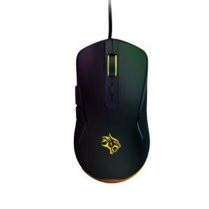 Porodo Gaming Wired Mouse 7200 DPI with RGB lights – Black (PDX322)