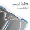 iPad Pro 11" M4(2024) DUX DUCIS TOBY Series PU Leather Tri-fold Stand with Pen Holder - Baby Blue - Image 4