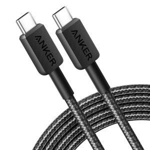 Anker 322 USB-C TO USB-C 1.8Meter Braided Cable – Black A81F6H111