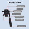 JMARY KT285+NB50 Extendable Height Tripod Stand with Hydraulic Head - Black - Image 2