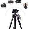 JMARY KP-2234 Professional Aluminium Tripod for All DSLR Cameras - Black - Image 8