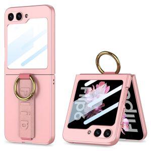 Samsung Galaxy Z Flip6 5G GKK Ring Holder Hand Strap Cover – Pink