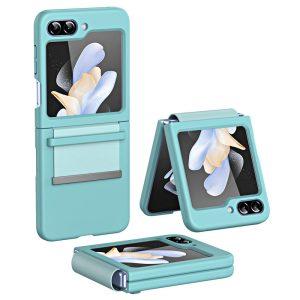 Samsung Galaxy Z Flip6 5G Hard PC Retractable Strap Hinge Protection Cover – Green