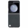 Samsung Galaxy Z Flip6 5G X-LEVEL Carbon Fiber Texture PU Cover - Green