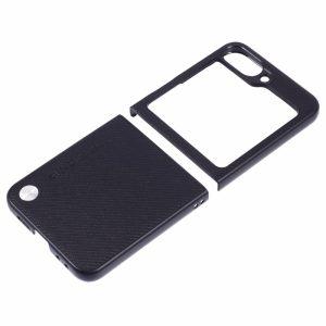 Samsung Galaxy Z Flip6 5G X-LEVEL Carbon Fiber Texture PU Cover – Black