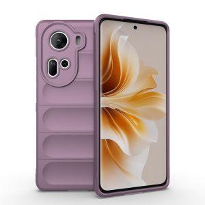 Oppo Reno11 5G Soft TPU Shockproof Flannel Cover – Light Purple
