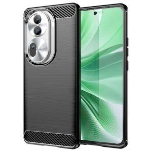 Oppo Reno11 Pro 5G Carbon Fiber Texture Cover – Black