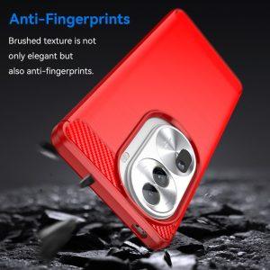 Oppo Reno11 Pro 5G Carbon Fiber Texture Cover – Red