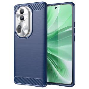 Oppo Reno11 Pro 5G Carbon Fiber Texture Cover – Blue
