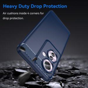 Oppo Reno 11 F 5G/ F25 Pro 5G Carbon Fiber Texture Cover – Blue