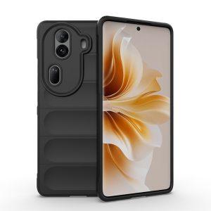 Oppo Reno11 Pro 5G Soft TPU Shockproof Flannel Cover – Black