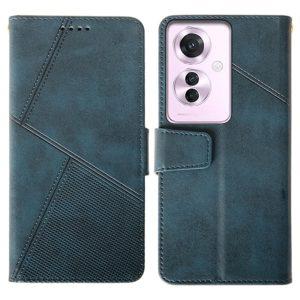 Oppo Reno11 F 5G IDEWEI Flip Leather Calf Texture Wallet  Cover – Blue