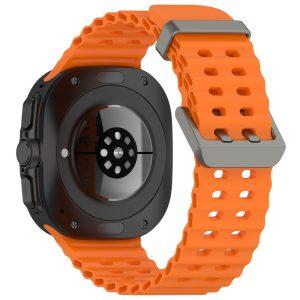 Samsung Galaxy Watch Ultra 47mm Silicone Watch Strap Dual Pins Buckle – Orange