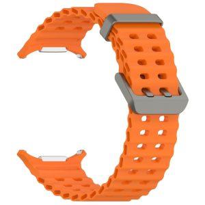 Samsung Galaxy Watch Ultra 47mm Silicone Watch Strap Dual Pins Buckle – Orange