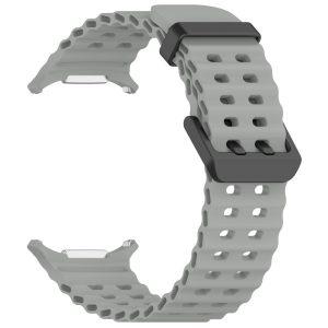 Samsung Galaxy Watch Ultra 47mm Silicone Watch Strap Dual Pins Buckle – Grey