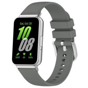 Samsung Galaxy Fit3 Watch Soft Silicone Strap – Dark Gray