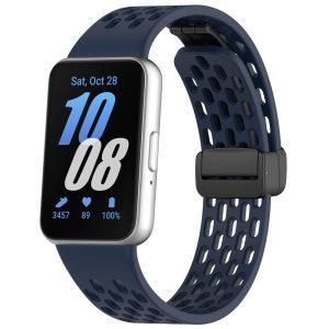Samsung Galaxy Watch Fit3 Silicone Breathable Strap – Midnight Blue