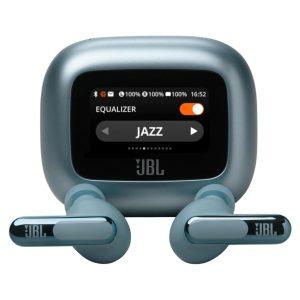 JBL Live Beam 3 True Wireless Noise Cancelling Earbuds with display & Mic – Blue(JBLLIVEBEAM3BLU)