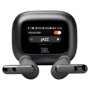 JBL Live Beam 3 True Wireless Noise Cancelling Earbuds with display & Mic – Black(JBLLIVEBEAM3BLK)