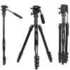 JMARY KT285+NB50 Extendable Height Tripod Stand with Hydraulic Head - Black