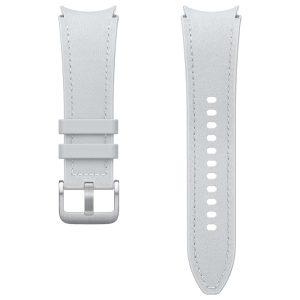 Samsung Hybrid Eco-Leather Band 20mm S/M Strap – Silver