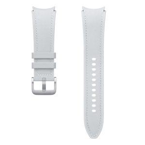 Samsung Hybrid Eco-Leather Band 20mm M/L Strap – Silver