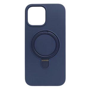 iPhone 12 Pro Max Silicone Magsafe Round Kickstand Cover – Blue