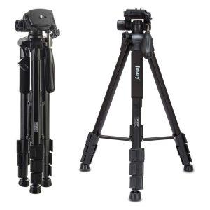 JMARY KP-2234 Professional Aluminium Tripod for All DSLR Cameras – Black