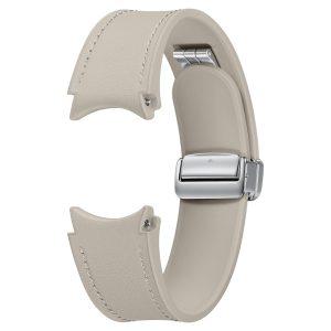 Samsung D-Buckle Hybrid Eco-Leather Slim Band 20mm M/L Strap – Etoupe