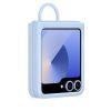 Galaxy Z Flip 6 5G Samsung Silicone Cover with Ring - Blue EF-PF741 - Image 3