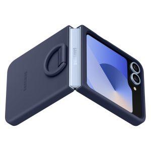 Galaxy Z Flip 6 5G Samsung Silicone Cover with Ring – Navy EF-PF741
