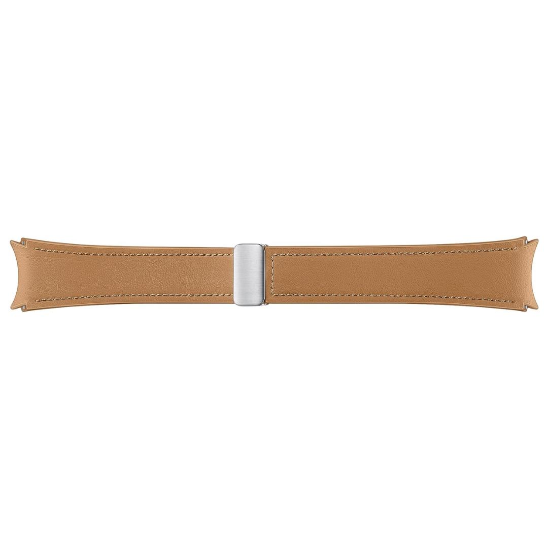 Samsung D-Buckle Hybrid Eco-Leather Slim Band 20mm M/L Strap - Brown - Image 2