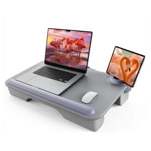 Green Lion Multi-Functional Cushioned Lap Desk 17″ – Grey (GNMULFLAPDKGY)
