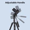 JMARY KT285+NB50 Extendable Height Tripod Stand with Hydraulic Head - Black - Image 4