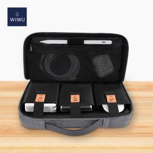 WIWU 15.6″ Alpha Double Layer Water Resistance Bag – Gray