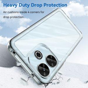 Redmi 13 4G Hybrid TPU+Acrylic Transparent Cover – Clear