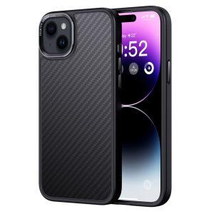 iPhone 15 LiKGUS Kevlar Aramid Fiber Slim-Fit MagSafe Cover – Black