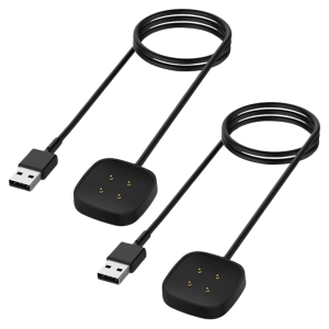 Fitbit Ace LTE/Versa 3/Versa 4/Sense/Sense 2 Charging Cradle Dock (1m)- Black