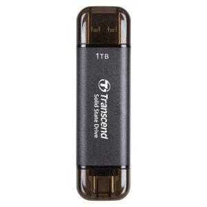 TRANSCEND 1TB, External SSD, ESD310C,
USB 10Gbps, Type C/A ,Black