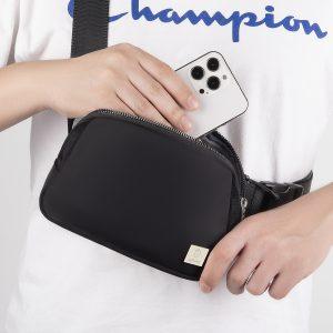 WiWU LULU Nylon Crossbody Bag – Black