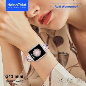 HainoTeko G13 mini Amoled Smart Watch WaterProof With 3 Pair Straps