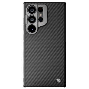 Samsung Galaxy S24 Ultra NILLKIN Carboprop Magnetic Fiber Lens Kickstand Cover – Black