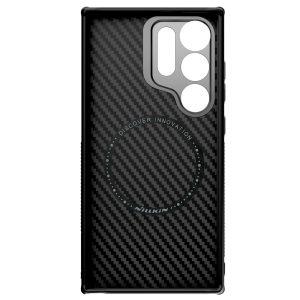 Samsung Galaxy S24 Ultra NILLKIN Carboprop Magnetic Fiber Lens Kickstand Cover – Black