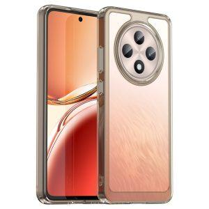 Oppo Reno12 F 5G/4G Hard TPU+Acrylic Protective  Cover – Transparent Gray