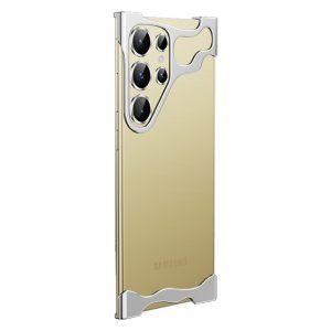 Samsung Galaxy S24 Ultra Aluminium Alloy Bottom Cover with Glass Lens Protector – Silver