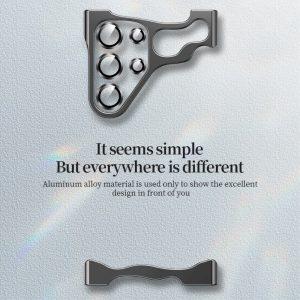 Samsung Galaxy S23 Ultra Aluminium Alloy Bottom Cover with Glass Lens Protector – Black