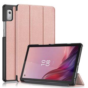 Lenovo Tab M9 TB310 Tri-fold Stand Leather Cover – Rose Gold